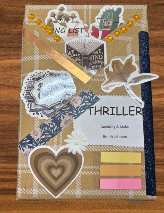 Blind date with Iris Johnson and handmade bookmark