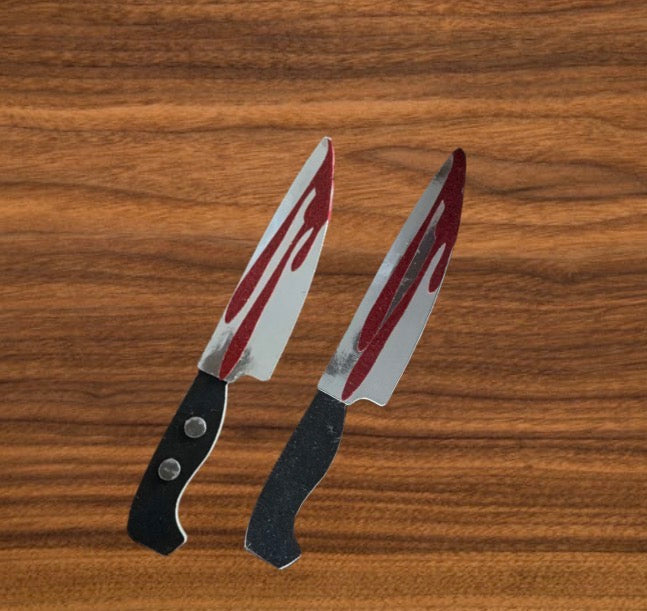 Bloody Knife Custom Bookmark