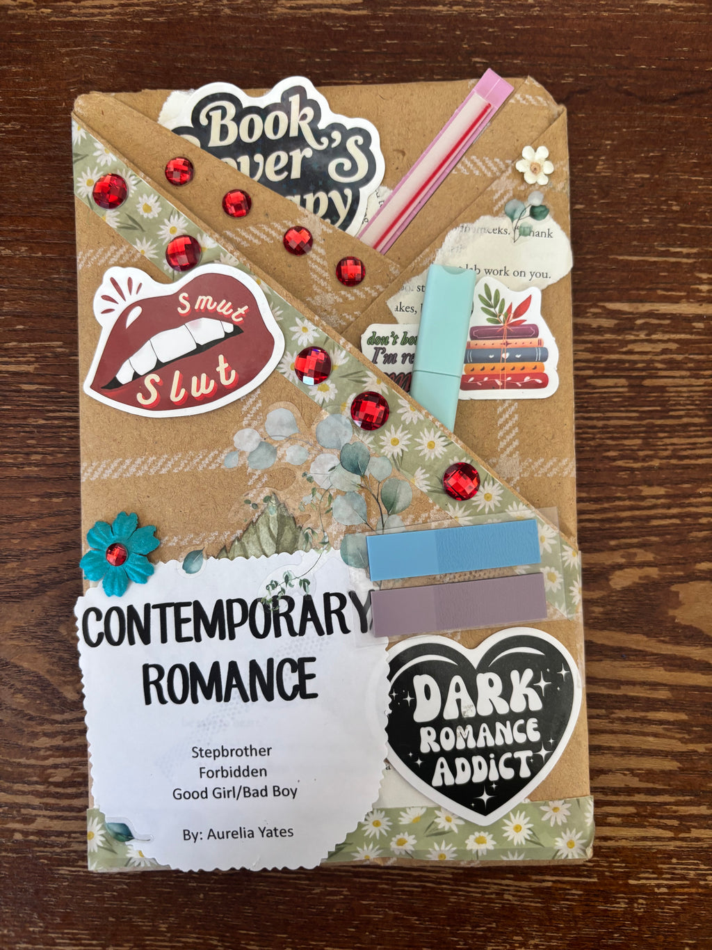 Blind Date With Aurelia Yate and homemade bookmark