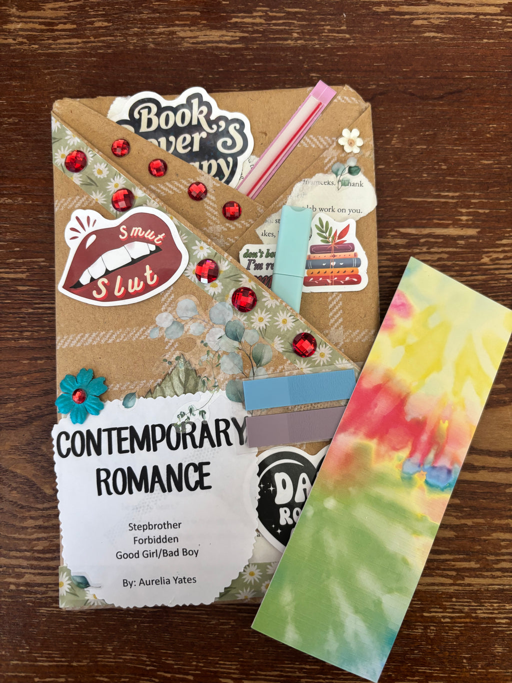 Blind Date With Aurelia Yate and homemade bookmark