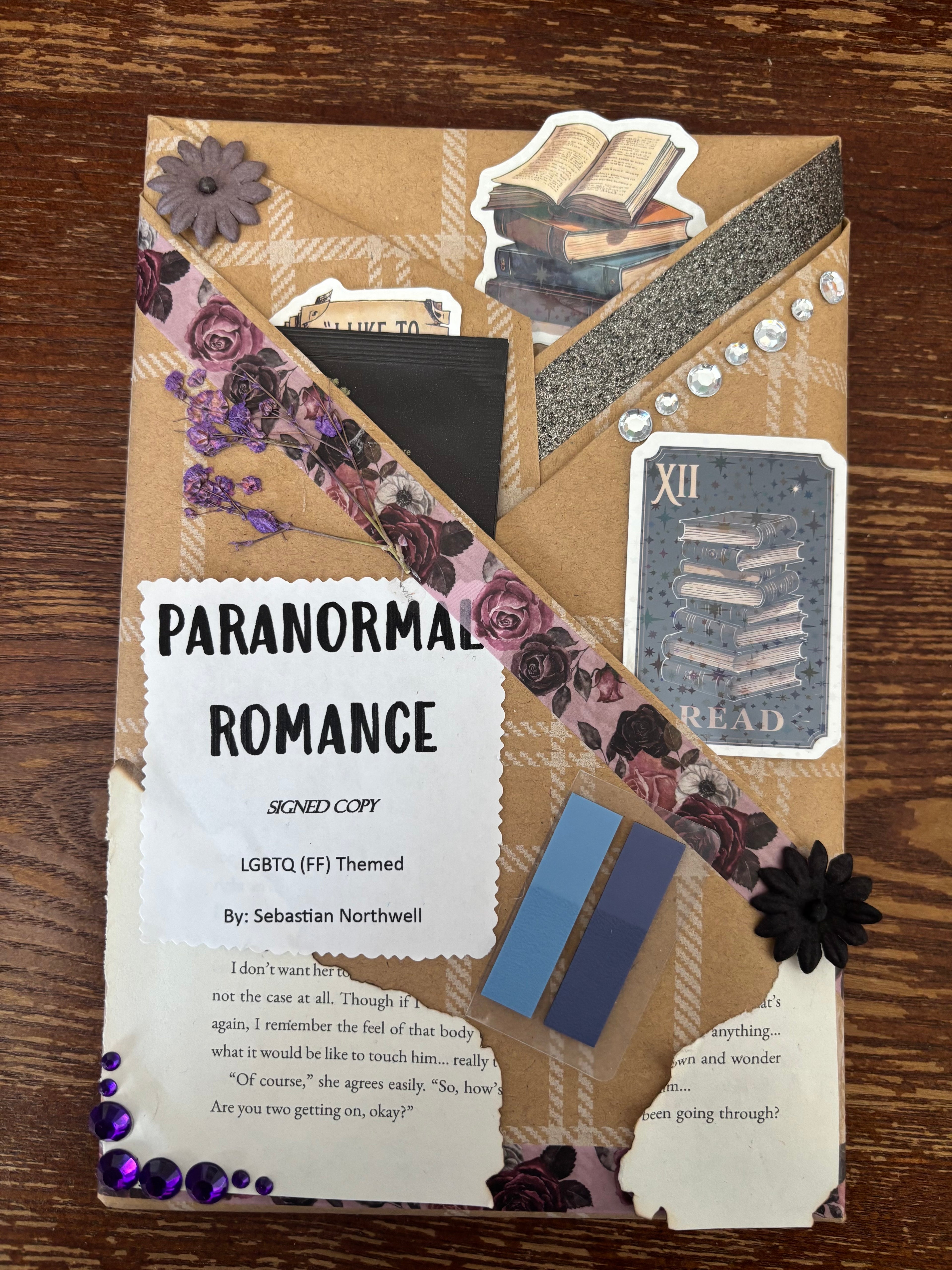 Blind date with Sebastian Northwell and homemade bookmark