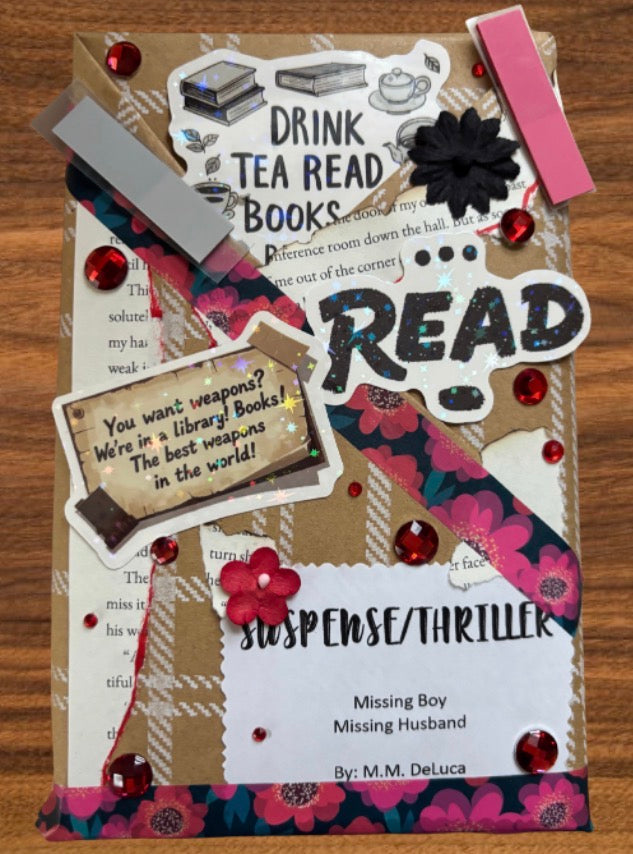 Blind date with M.M. DeLuca and homemade bookmark