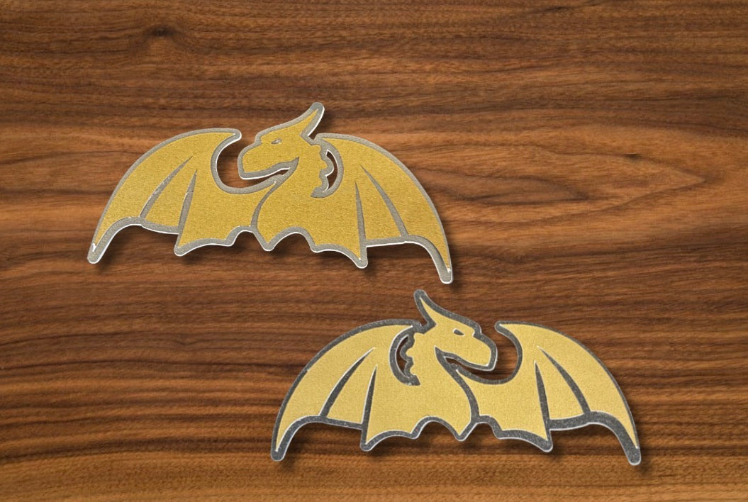 Gold & Gray Dragon Bookmark