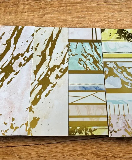 Marble Bookmark 4 pack