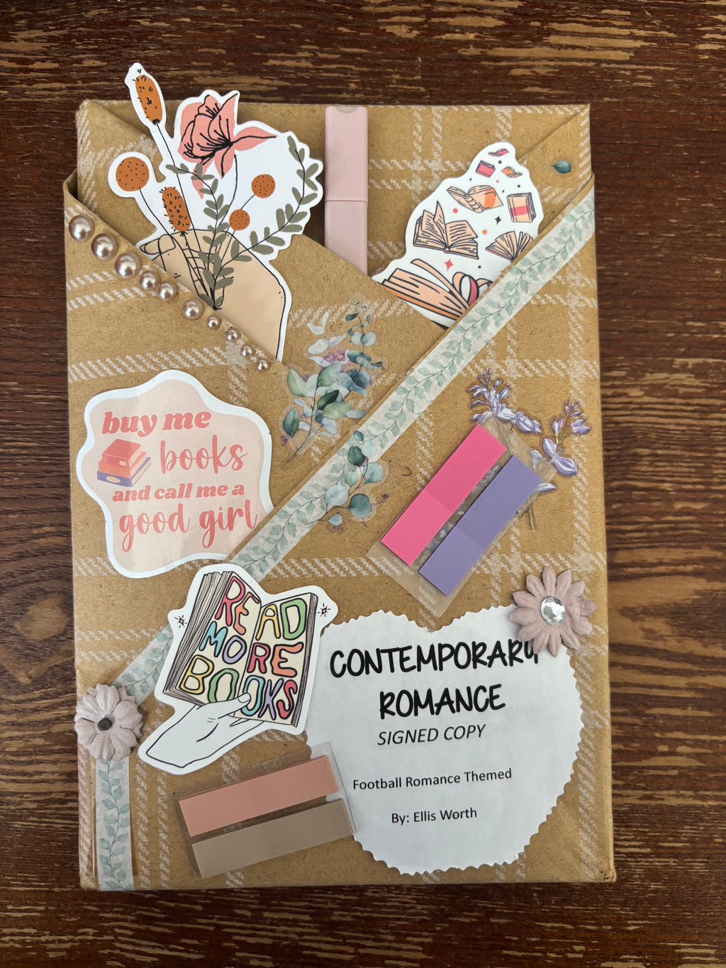 Blind Date with Ellis Worth and homemade bookmark